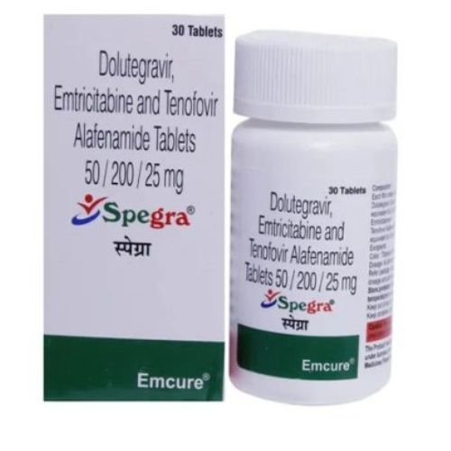 Spegra 25mg 50mg 200mg Dolutegravir Emtricitabine &Tenofovir Alafenamide Tablets